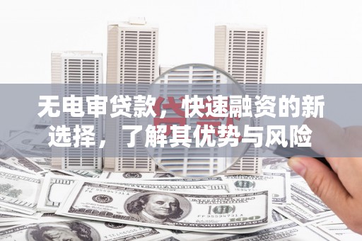 静乐无电审贷款，快速融资的新选择，了解其优势与风险