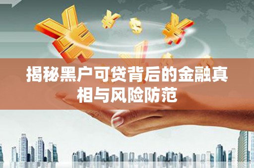 静乐揭秘黑户可贷背后的金融真相与风险防范