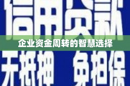 静乐企业资金周转的智慧选择
