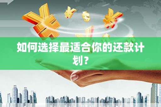 静乐如何选择最适合你的还款计划？