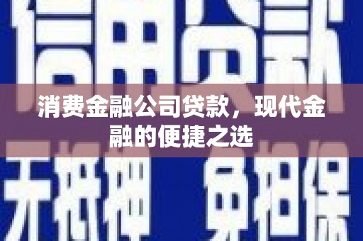 静乐消费金融公司贷款，现代金融的便捷之选