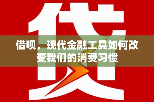 静乐借呗，现代金融工具如何改变我们的消费习惯