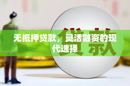 静乐无抵押贷款，灵活融资的现代选择