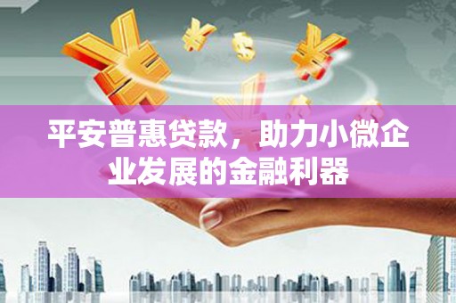 静乐平安普惠贷款，助力小微企业发展的金融利器