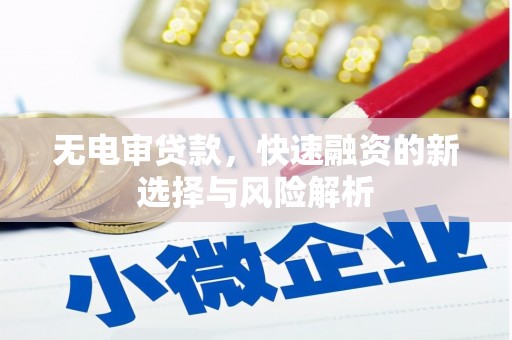 静乐无电审贷款，快速融资的新选择与风险解析