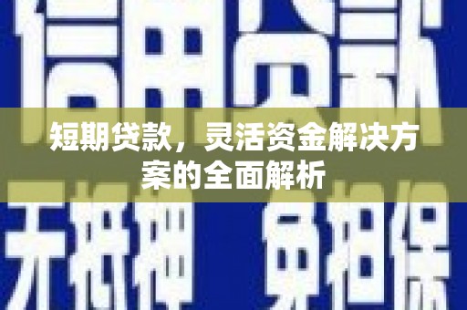 静乐短期贷款，灵活资金解决方案的全面解析