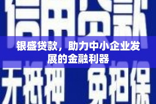 静乐银盛贷款，助力中小企业发展的金融利器