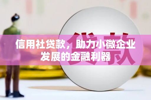静乐信用社贷款，助力小微企业发展的金融利器