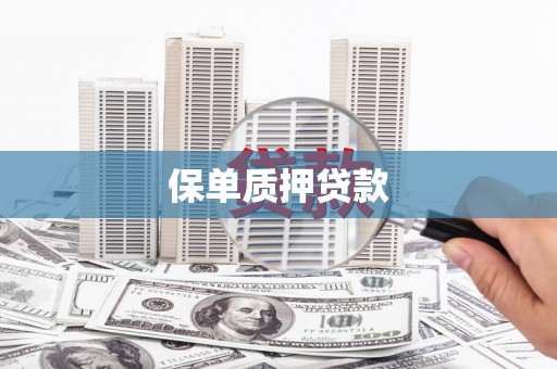 静乐保单质押贷款