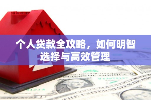 静乐个人贷款全攻略，如何明智选择与高效管理