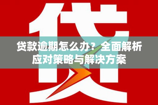 静乐贷款逾期怎么办？全面解析应对策略与解决方案
